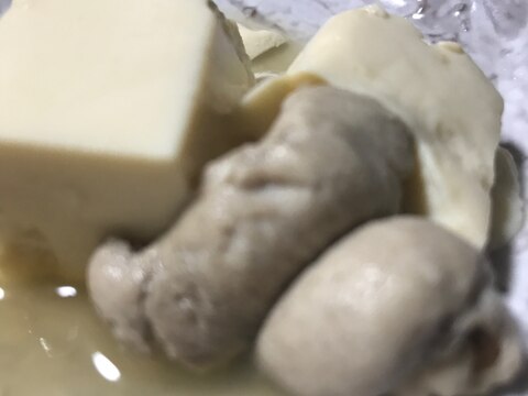 白子と豆腐の煮物